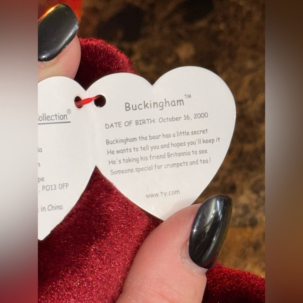 🇬🇧 TY Beanie Baby Buckingham British Bear - Picture 5 of 5